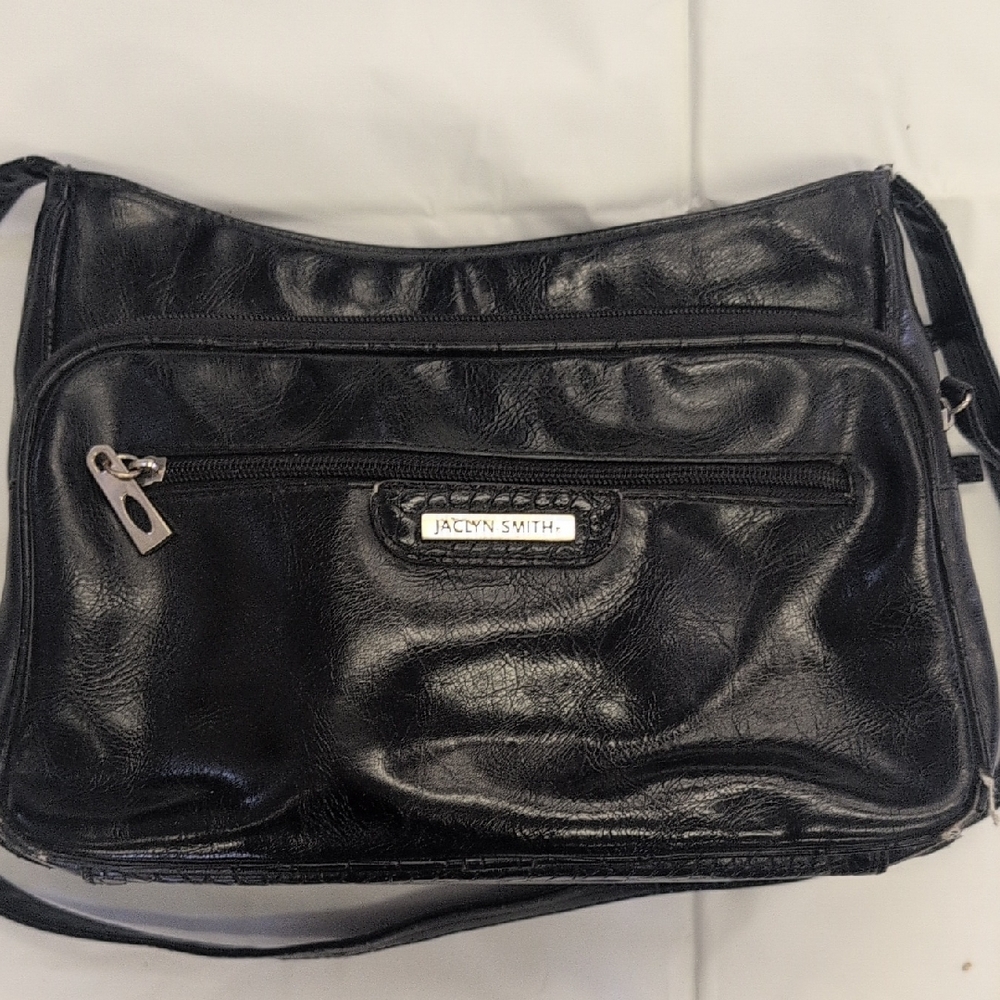 Jaclyn Smith Sleek Black Crossbody Bag